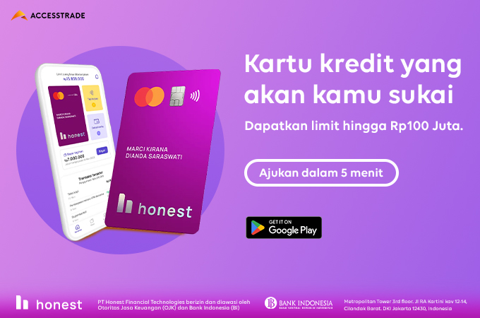 Detail Campaign Honest Credit Card: Finance Affiliate Program dengan Komisi Rp.150.000