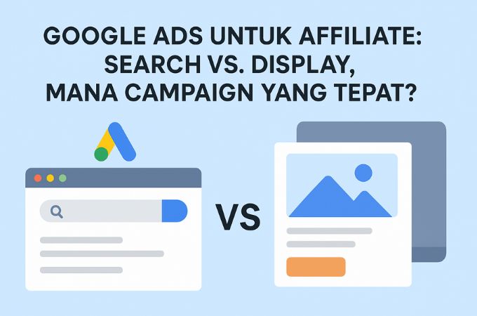 Google Ads untuk Affiliate: Search vs. Display, Mana Campaign yang Tepat?