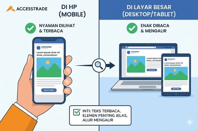 Uji di Mobile dan Desktop