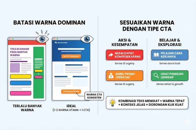 sesuaikan warna dengan tipe CTA